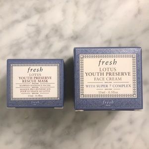 Fresh Lotus Youth Preserve Face Mask and Cream
